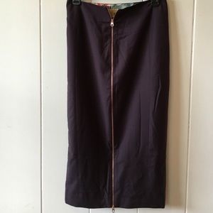 Ted Baker front zipper skirt size Ted 3 Us 8
